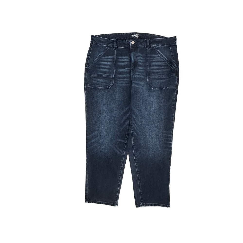 Terra & Sky Utility Straight Women's size 20W Dark Blue Denim Jeans